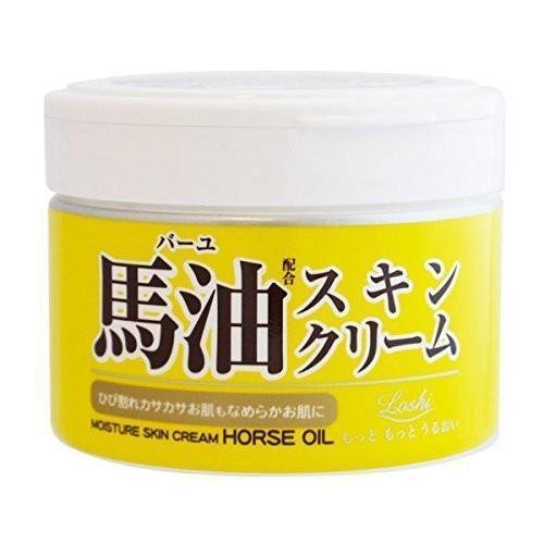 Loshi Horse Oil Skin Cream Moisture 220g - YOYO JAPAN