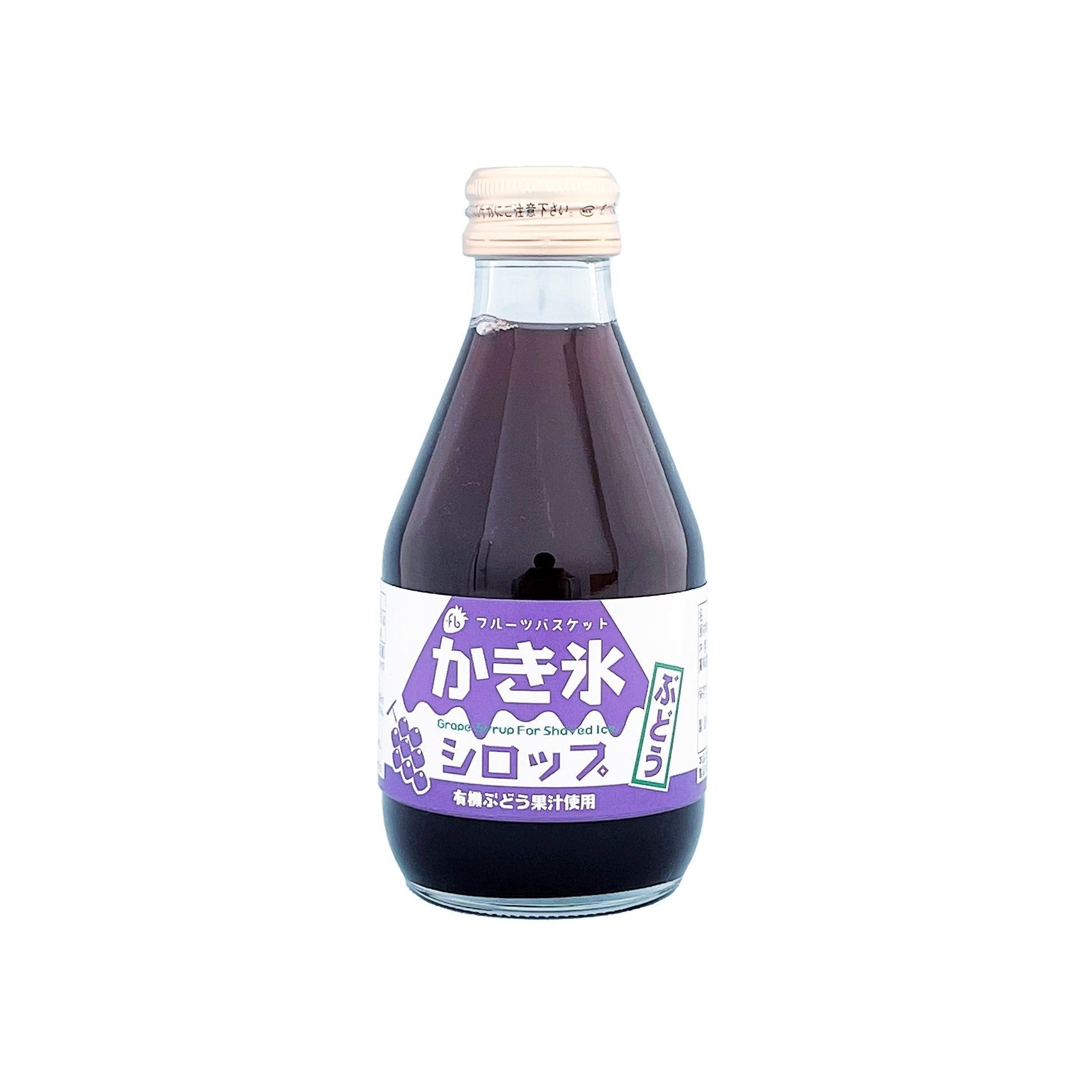 Fruit Basket Organic Grape Kakigori Shaved Ice Syrup 180ml - YOYO JAPAN