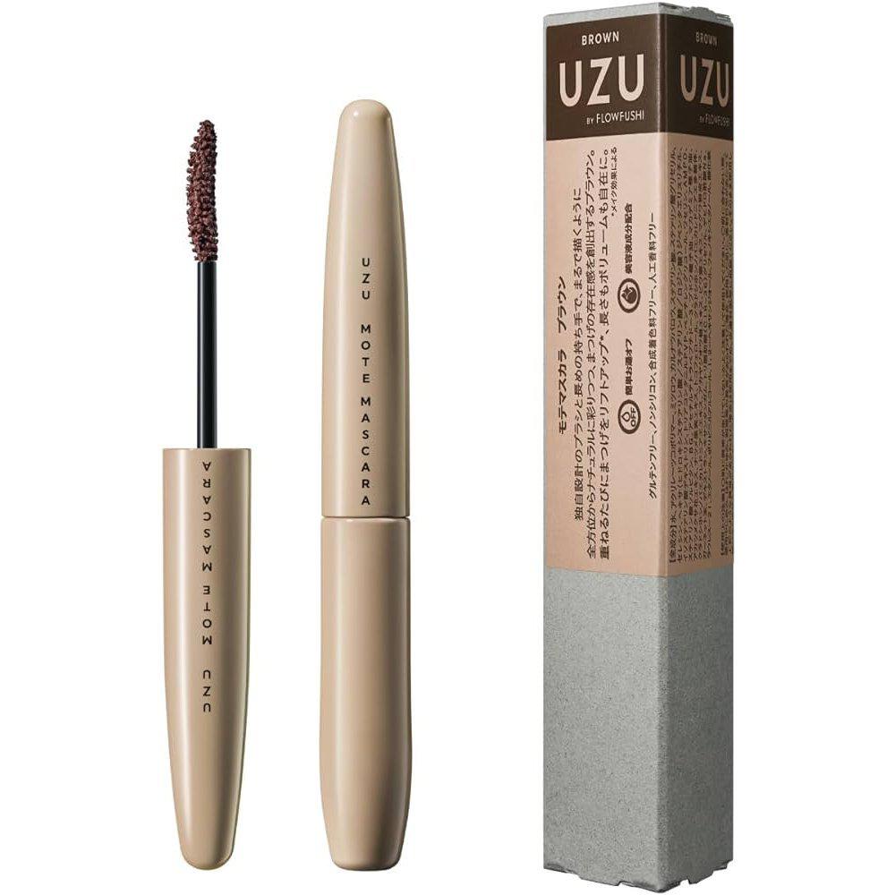 Uzu by Flowfushi Mote Mascara Japanese Brown Colored Mascara 6g - YOYO JAPAN