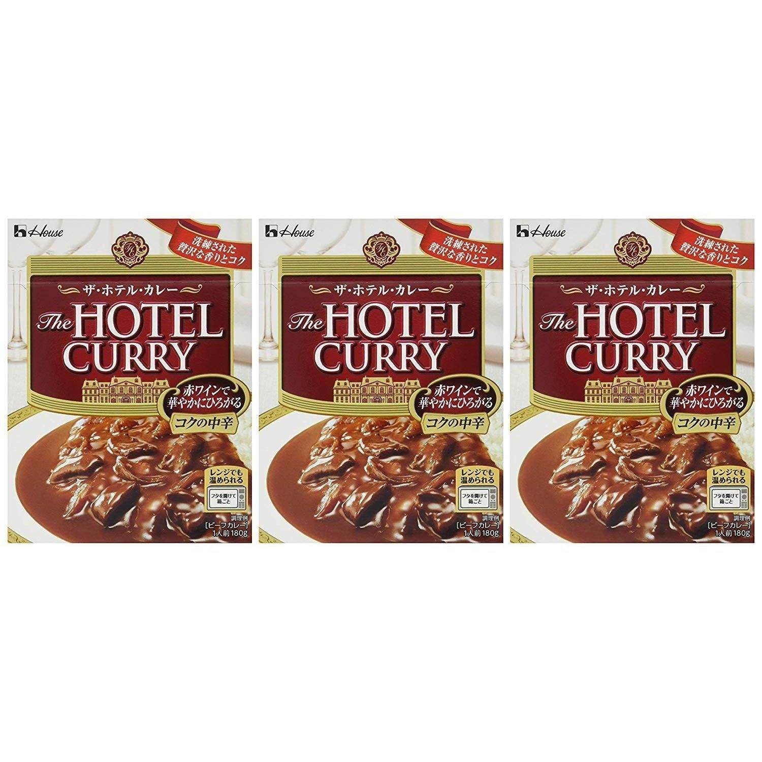 House The Hotel Curry Sauce Rich Type 180g x 3 Packs - YOYO JAPAN