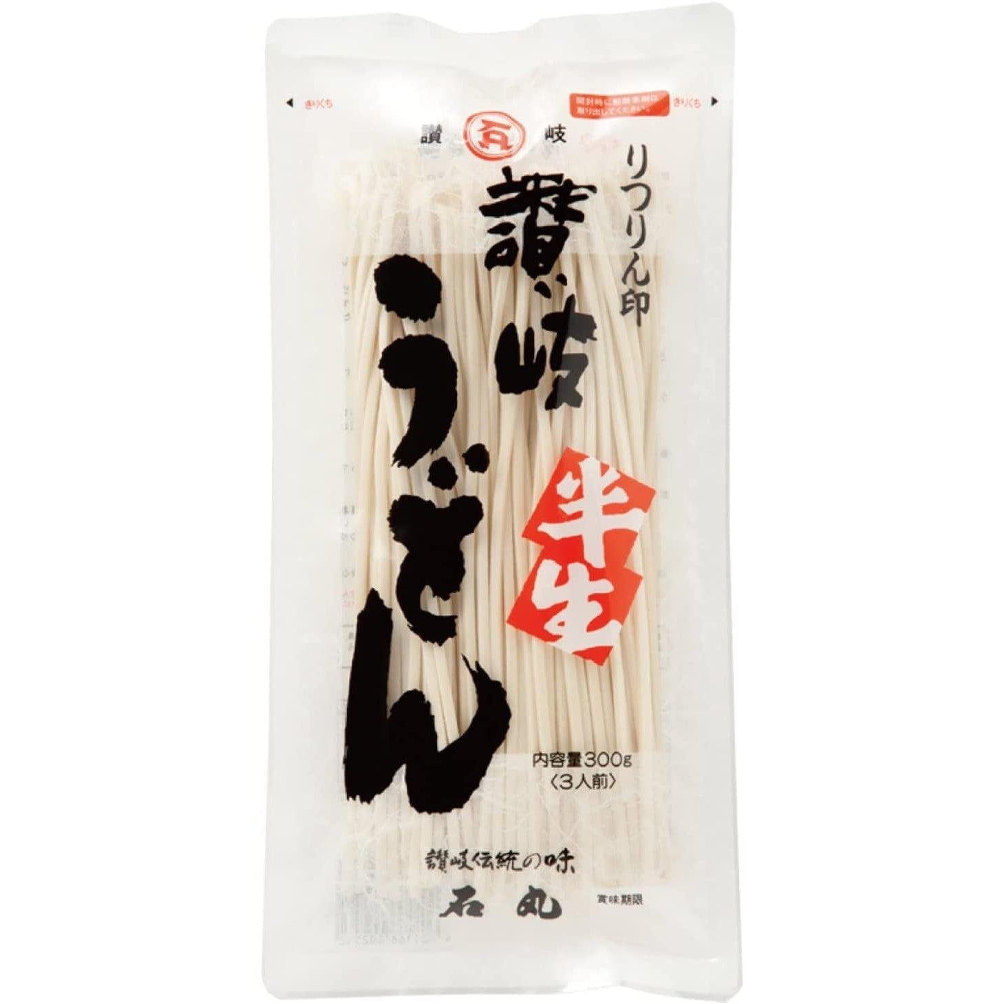 Ishimaru Sanuki Udon Half Dried Udon Noodles 300g - YOYO JAPAN