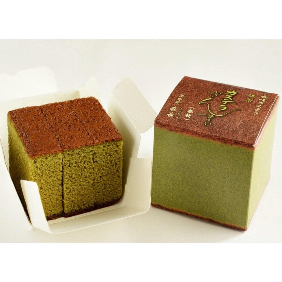 Kashuen Moricho Long Shelf Life Matcha Green Tea Castella Cake 3 Pieces - YOYO JAPAN