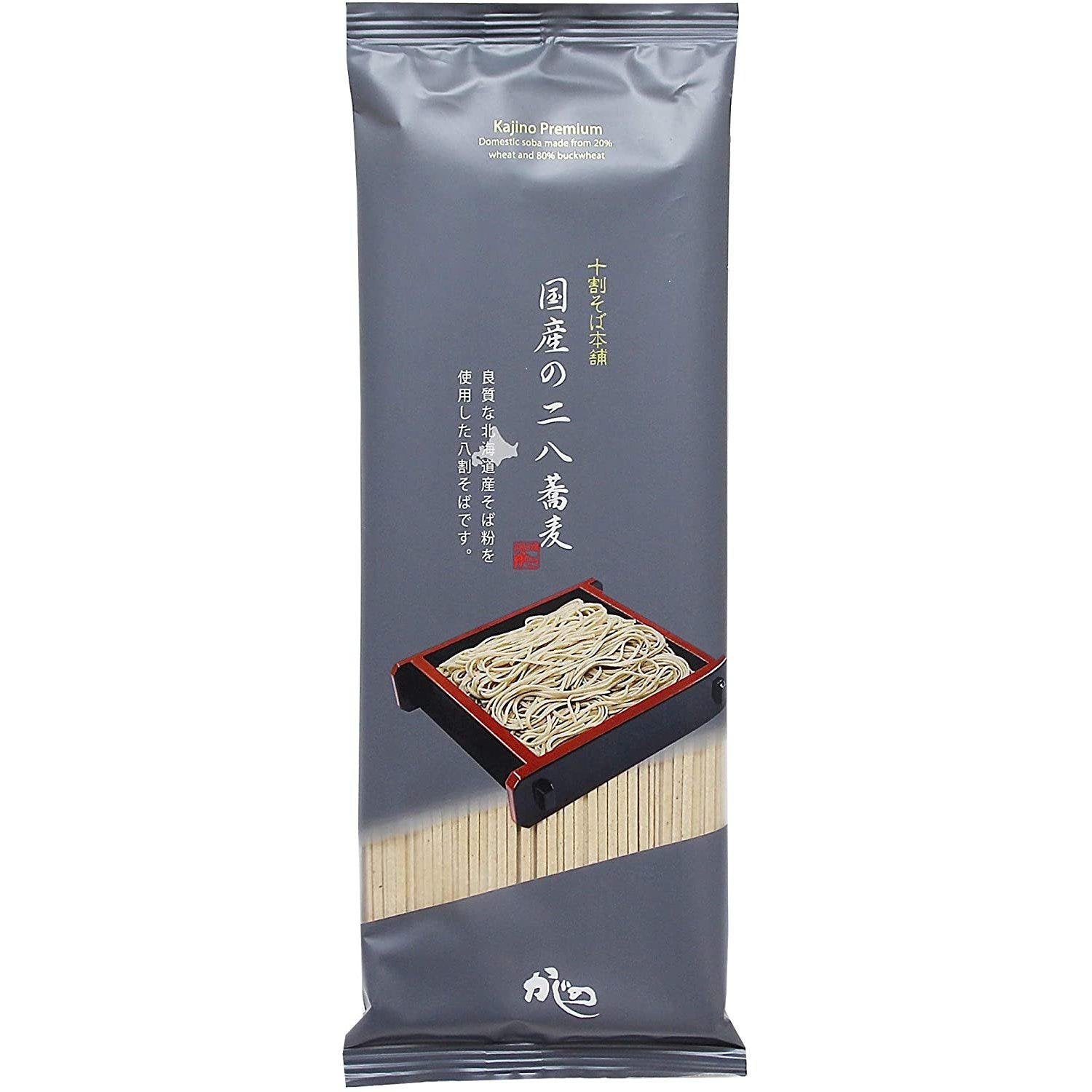 Kajino Nihachi Soba Noodles Premium Japanese Buckwheat Noodles 200g - YOYO JAPAN