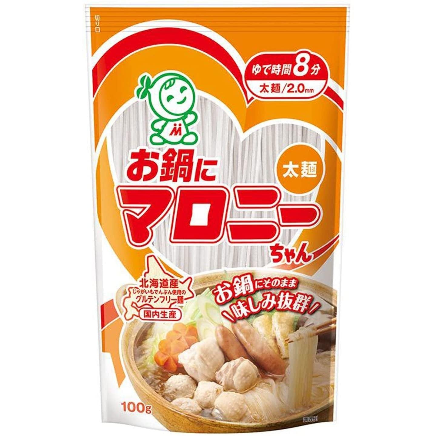 Malony Dried Starch Thick Japanese Noodles 100g - YOYO JAPAN