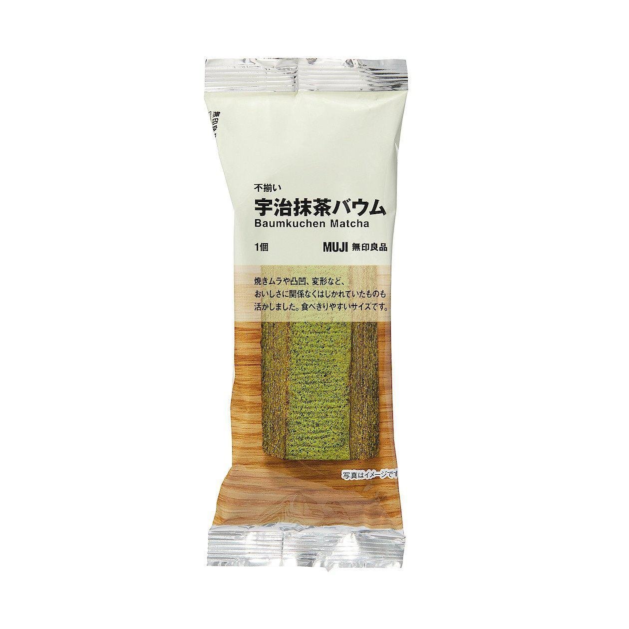Muji Baumkuchen Matcha Green Tea Sponge Cake (Pack of 3) - YOYO JAPAN