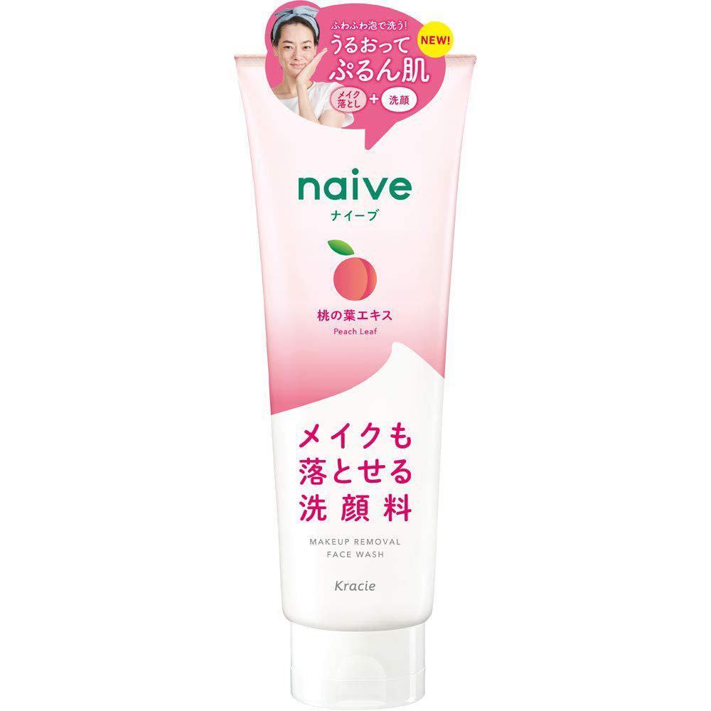 Kracie Naive Peach Face Wash Makeup Remover 200g - YOYO JAPAN