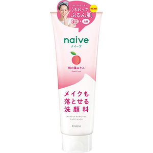 Kracie Naive Peach Face Wash Makeup Remover 200g - YOYO JAPAN