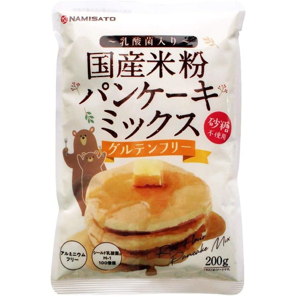 Namisato Sugarless Gluten Free Rice Flour Pancake Mix 200g - YOYO JAPAN