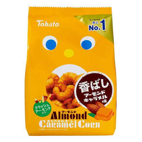 Tohato Almond Caramel Corn Puffs Snack 65g - YOYO JAPAN