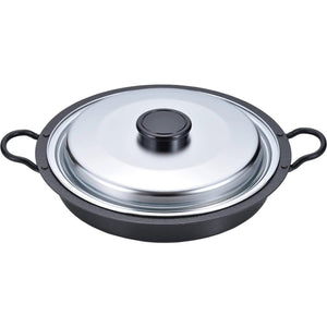 Wahei Freiz Gyoza Iron Pan (Japanese Dumplings Iron Pan with Lid) - YOYO JAPAN