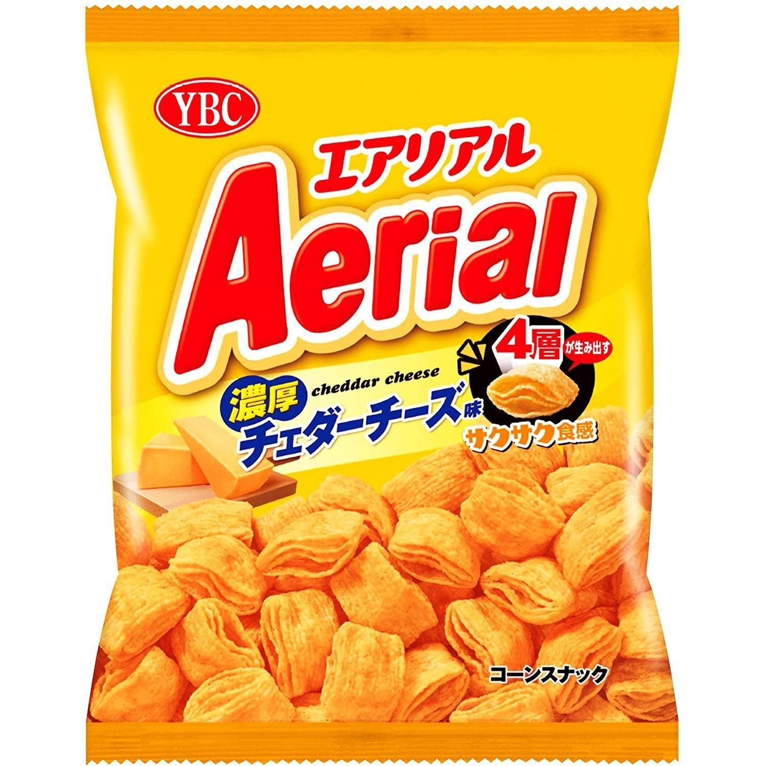 Yamazaki Aerial Rich Cheddar Cheese Corn Chips Snack (Pack of 3 Bags) - YOYO JAPAN