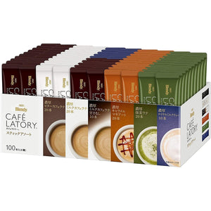 AGF Blendy Cafe Latory Instant Tea and Coffee Assortment 100 Sticks - YOYO JAPAN