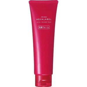 Shiseido Aqualabel Milky Mousse Foam Facial Cleanser For Clogged Pores 130g - YOYO JAPAN
