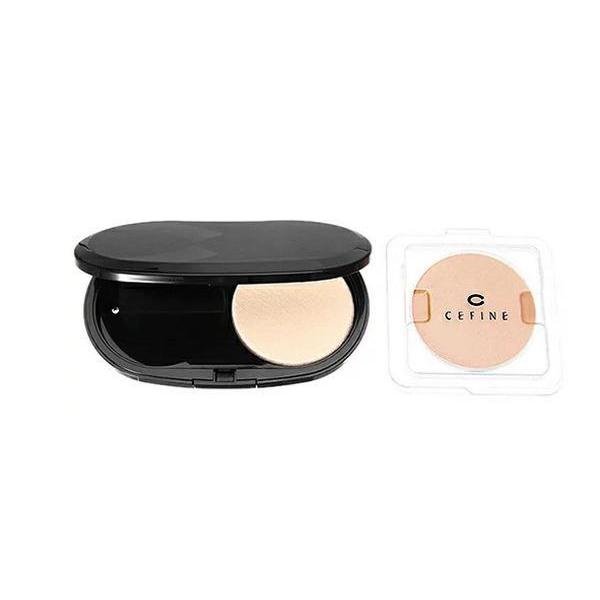 Cefine Silk Wet Powder Foundation Case and Refill - YOYO JAPAN
