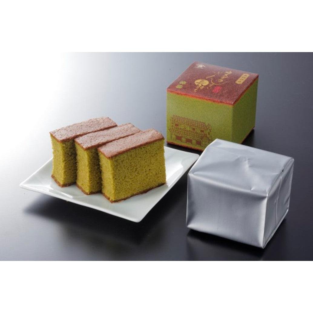 Kashuen Moricho Long Shelf Life Matcha Green Tea Castella Cake 3 Pieces - YOYO JAPAN