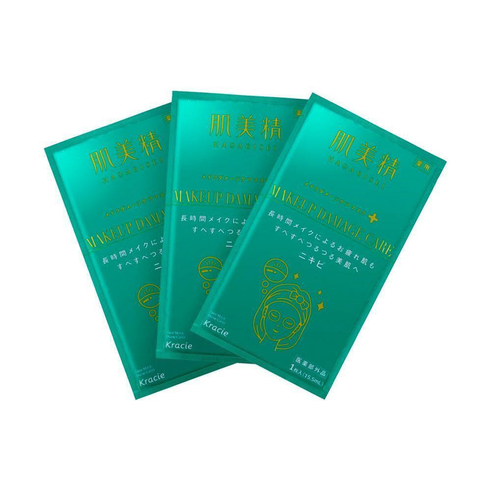 Kracie Hadabisei Makeup Damage Care Mask for Acne 3 Sheets - YOYO JAPAN
