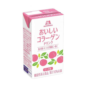 Morinaga Oishi Collagen Drink Peach Flavor 24 Cartons - YOYO JAPAN
