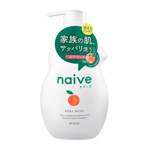 Kracie Naive Peach Body Soap Wash 530ml - YOYO JAPAN