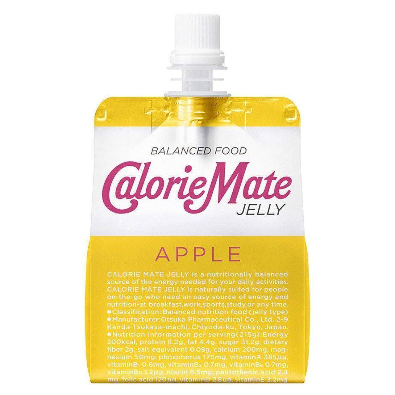 Otsuka Calorie Mate Jelly Balanced Food Apple 215g x 6 Units - YOYO JAPAN