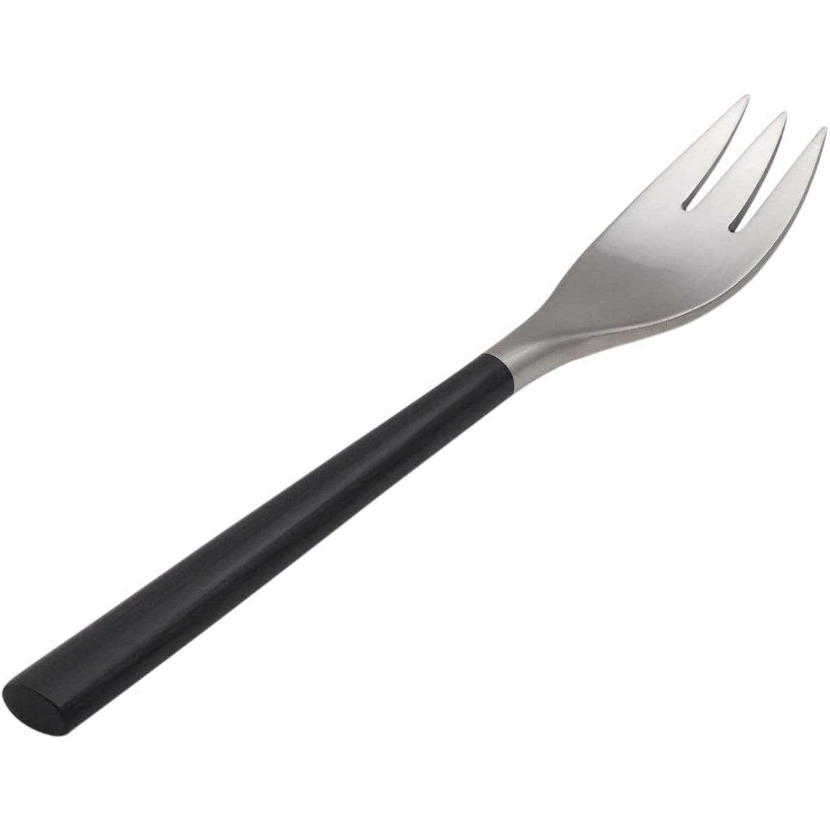 Sori Yanagi Designer Dessert Fork Birch Wood Handle 190mm - YOYO JAPAN