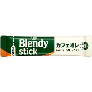 AGF Blendy Stick Cafe au Lait Instant Coffee with Milk 8 Sticks - YOYO JAPAN