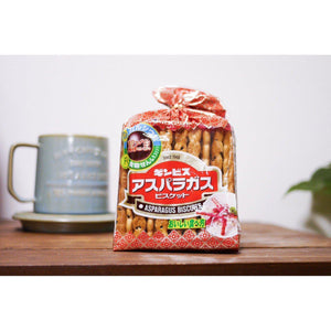 Ginbis Asparagus Shaped Black Sesame Biscuits 135g - YOYO JAPAN