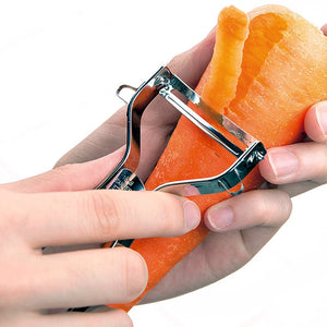 Shimomura Rapid Peeler Stainless Curved Blade Vegetable Peeler - YOYO JAPAN