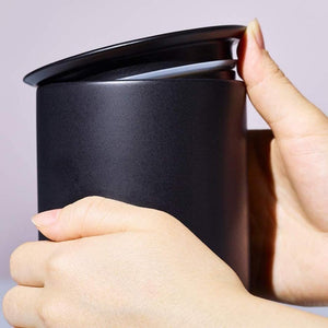 Porcelain Canister Mino Ware Coffee Canister Black C820BK - YOYO JAPAN