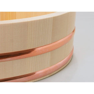 Umezawa Sawara Cypress Hangiri (Wooden Sushi Oke Bowl) 36cm - YOYO JAPAN