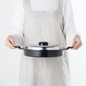 Wahei Freiz Gyoza Iron Pan (Japanese Dumplings Iron Pan with Lid) - YOYO JAPAN