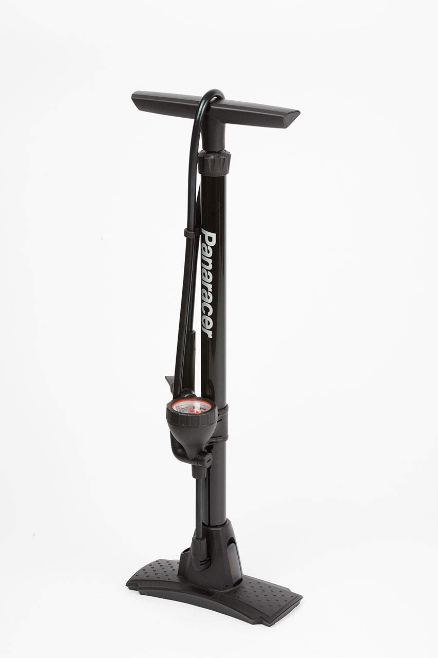 Panaracer Bfp-04Aga3-B Floor Pump With Gauge Presta Compatible Auto Head Japan English Clip Black - YOYO JAPAN