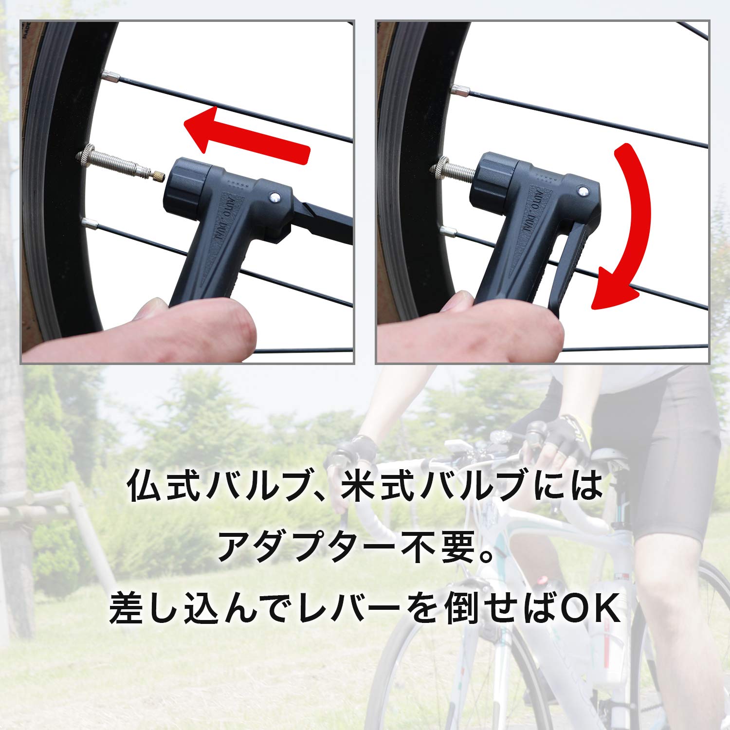 Panaracer Bfp-04Aga3-B Floor Pump With Gauge Presta Compatible Auto Head Japan English Clip Black - YOYO JAPAN