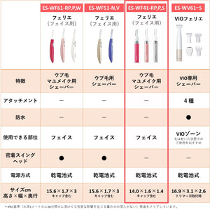 Panasonic Es-Wf41-P Face Shaver Ferrier Naive Hair Eyebrow Japan - Pink - YOYO JAPAN