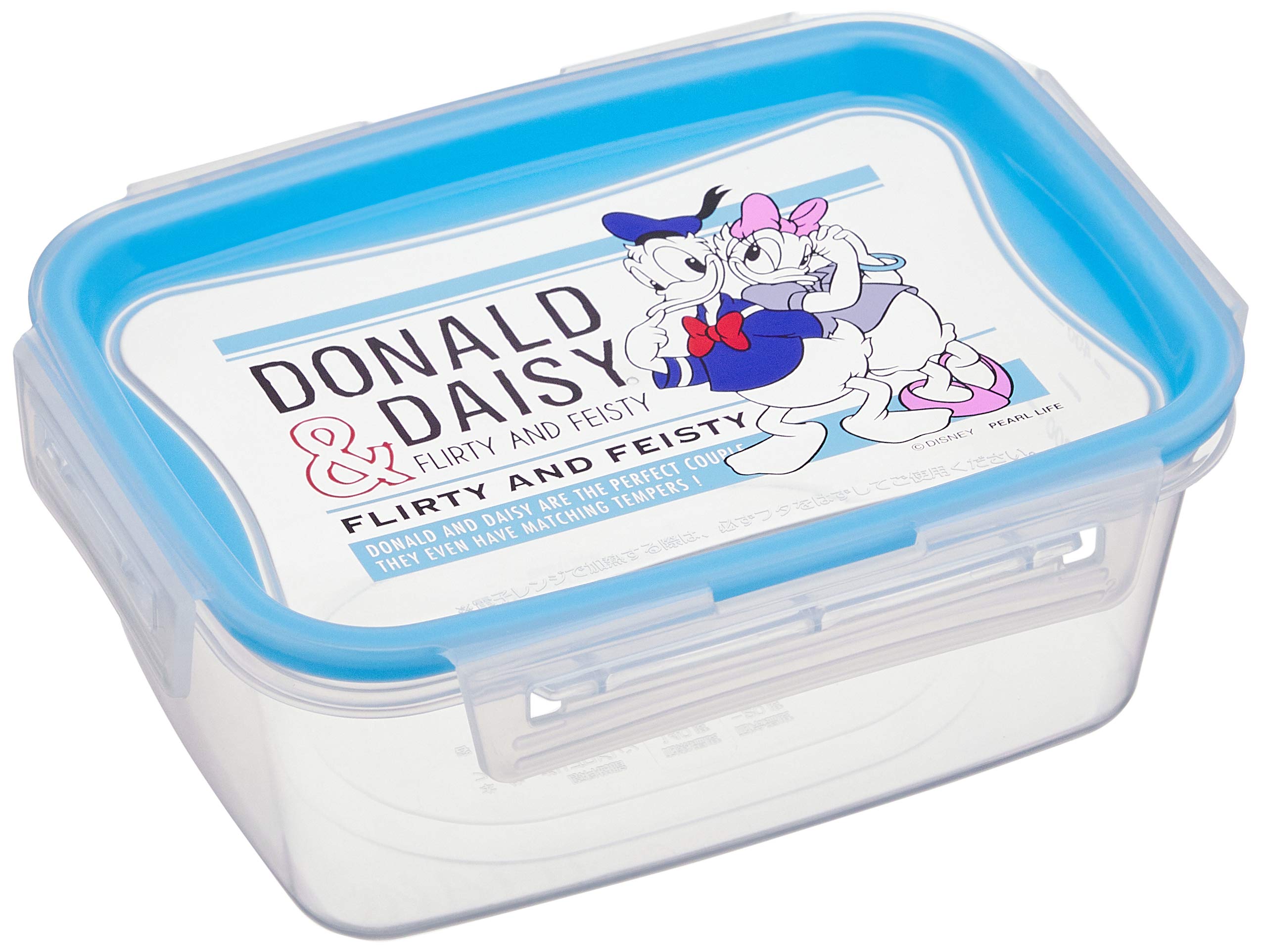 Pearl Kinzoku Disney Rectangular Storage Container Made In Japan Wd-9058 Donald & Daisy - YOYO JAPAN
