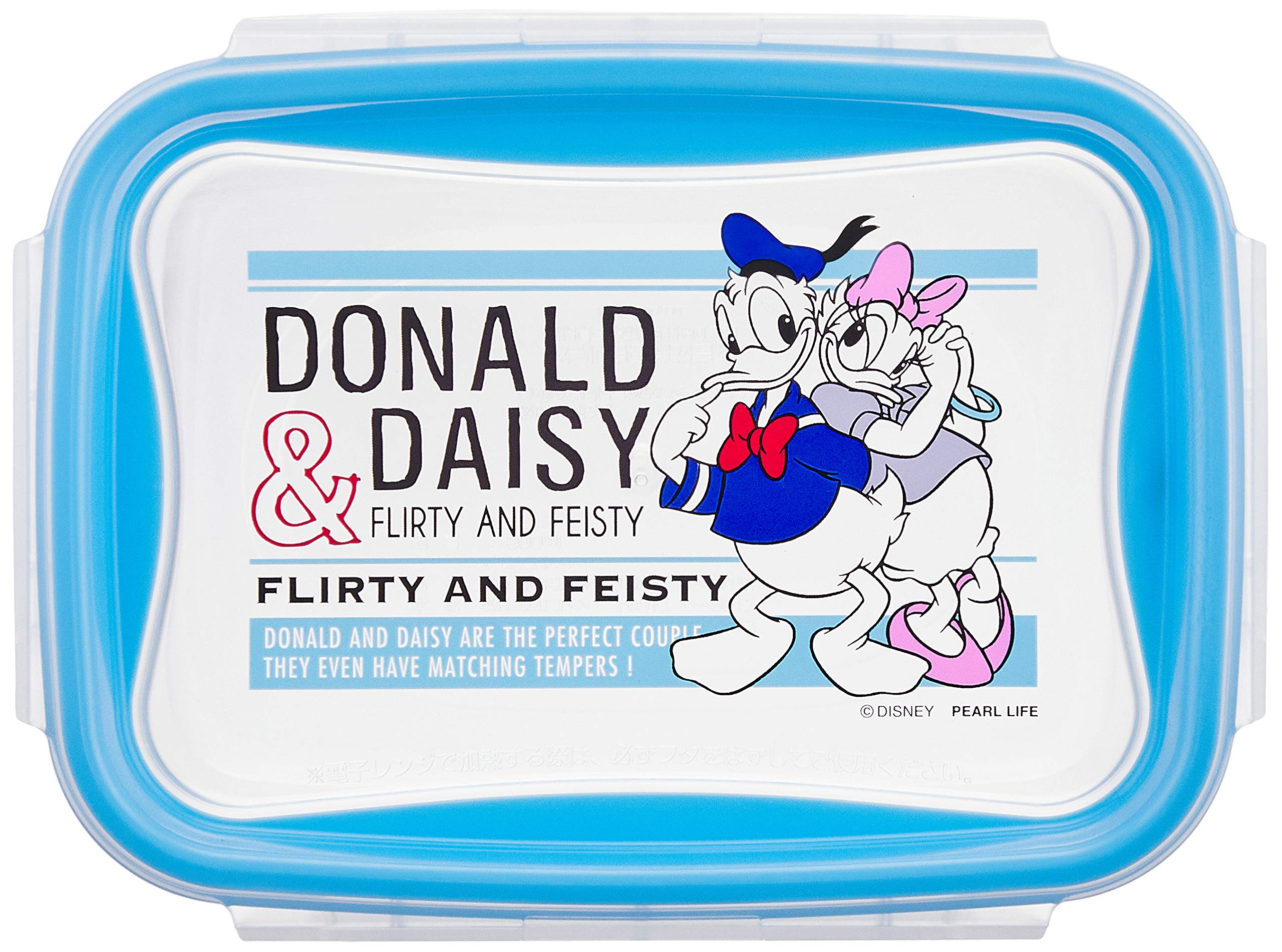 Pearl Kinzoku Disney Rectangular Storage Container Made In Japan Wd-9058 Donald & Daisy - YOYO JAPAN