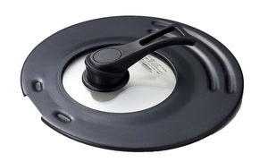 Pearl Metal Japan Kinzoku Glass Frying Pan Lid 18-22Cm Fluorine Processed Stand Cover Hb-633 - YOYO JAPAN