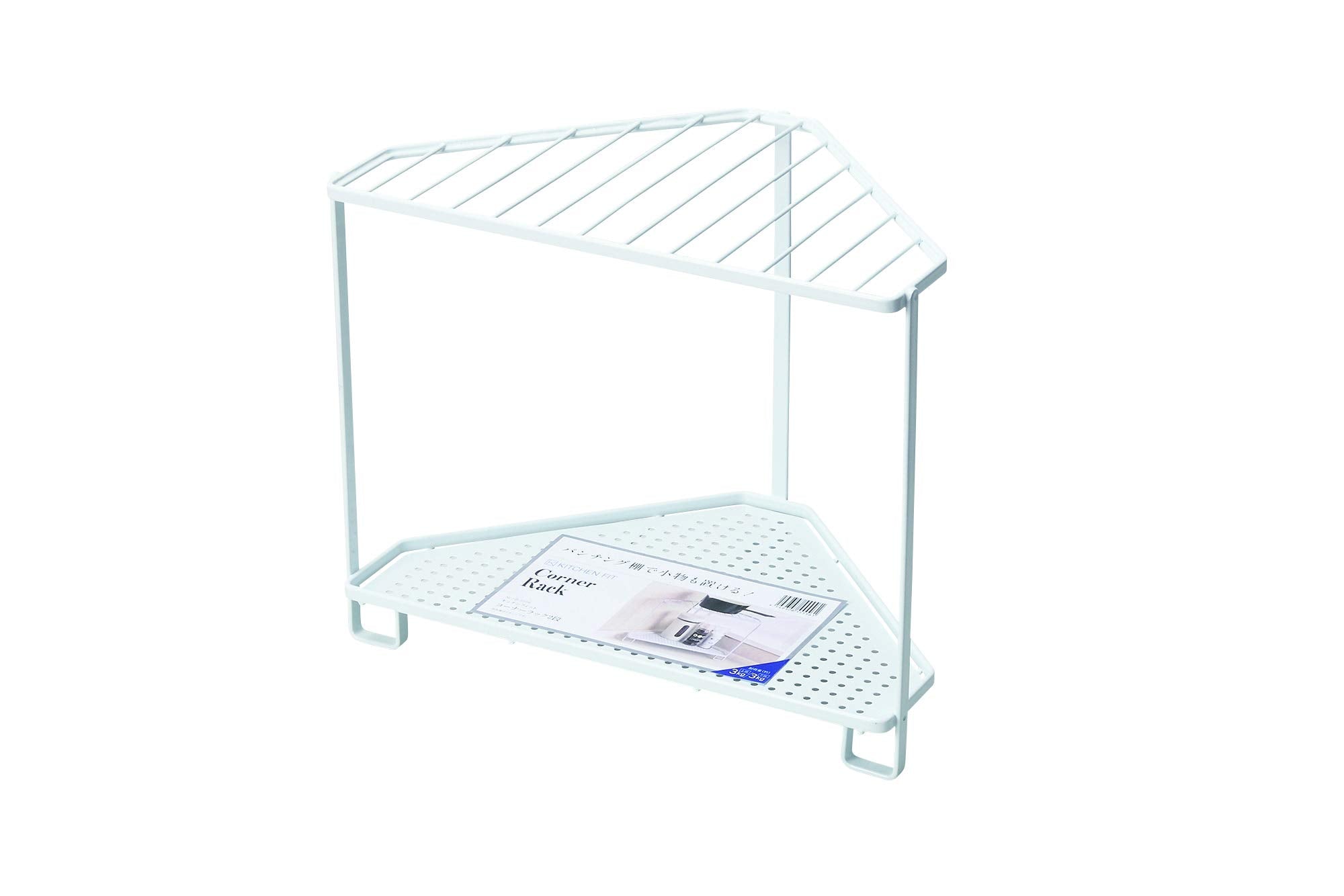 Pearl Metal Kinzoku Kitchen Corner Rack 2 Tier Japan Hb-5556 - YOYO JAPAN