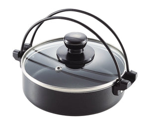 Pearl Metal Japan 16Cm Ih Compatible Glass Sukiyaki Pot W/ Lid Hb-2456 - YOYO JAPAN