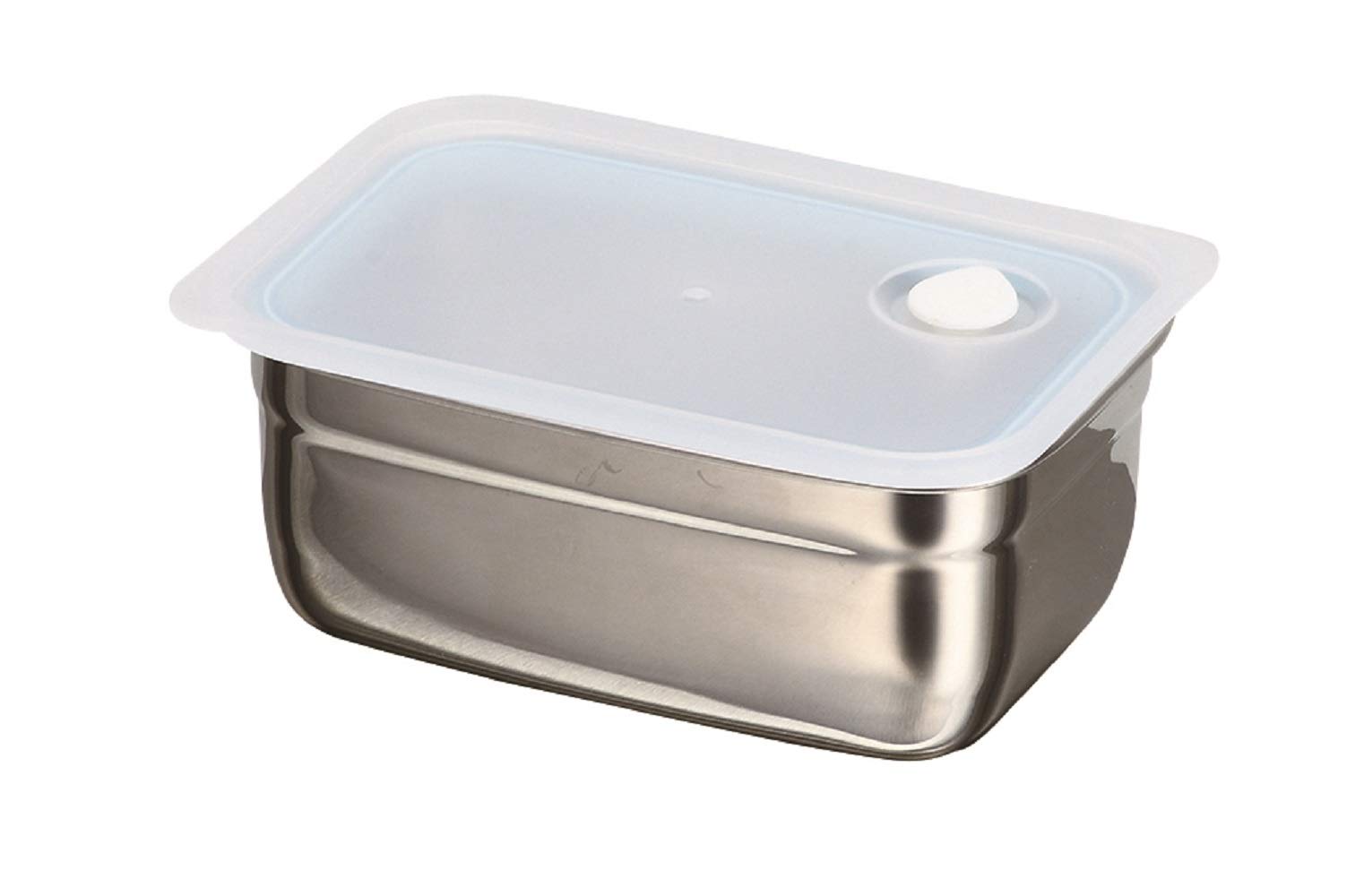 Pearl Metal Kinzoku 1L Stainless Steel Storage Container Valve Shield Lock Japan Hb-5050 Silver - YOYO JAPAN