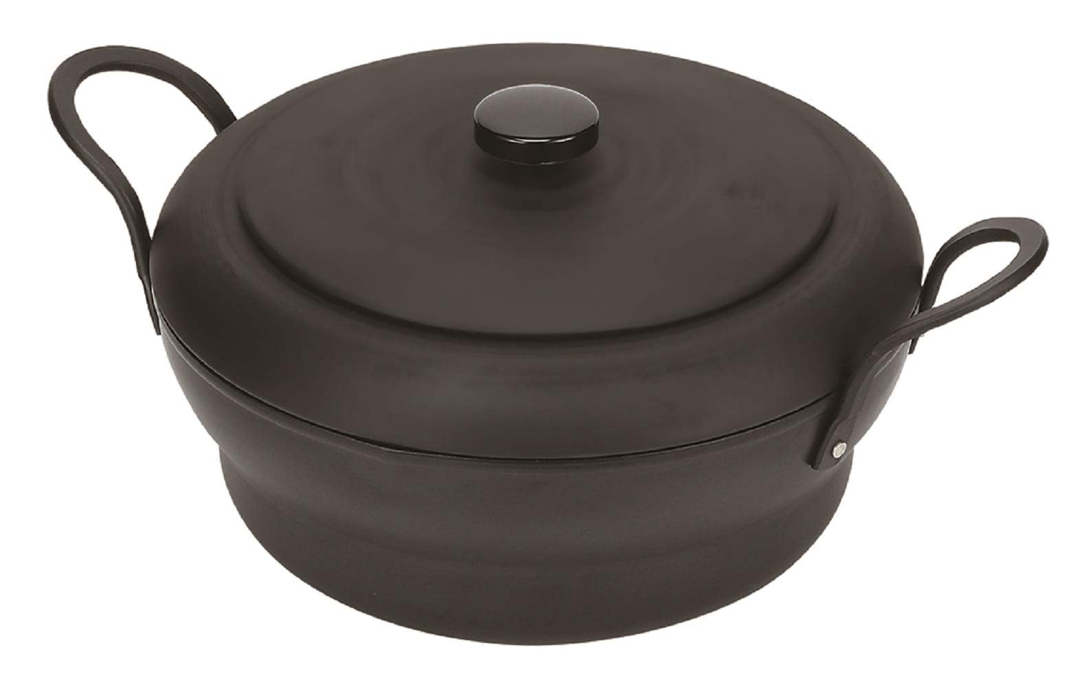 Pearl Metal Kinzoku Tempura Pot 25Cm Iron With Lid Japan Fried Cooking Hb-5259 - YOYO JAPAN