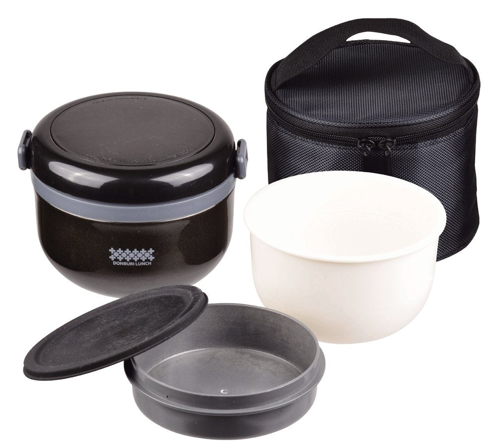 Pearl Metal Japan Kinzoku Thermal Insulated Lunch Box 420Ml Tea Bowl 2 Cup Donburi Bag Hb-262 - YOYO JAPAN