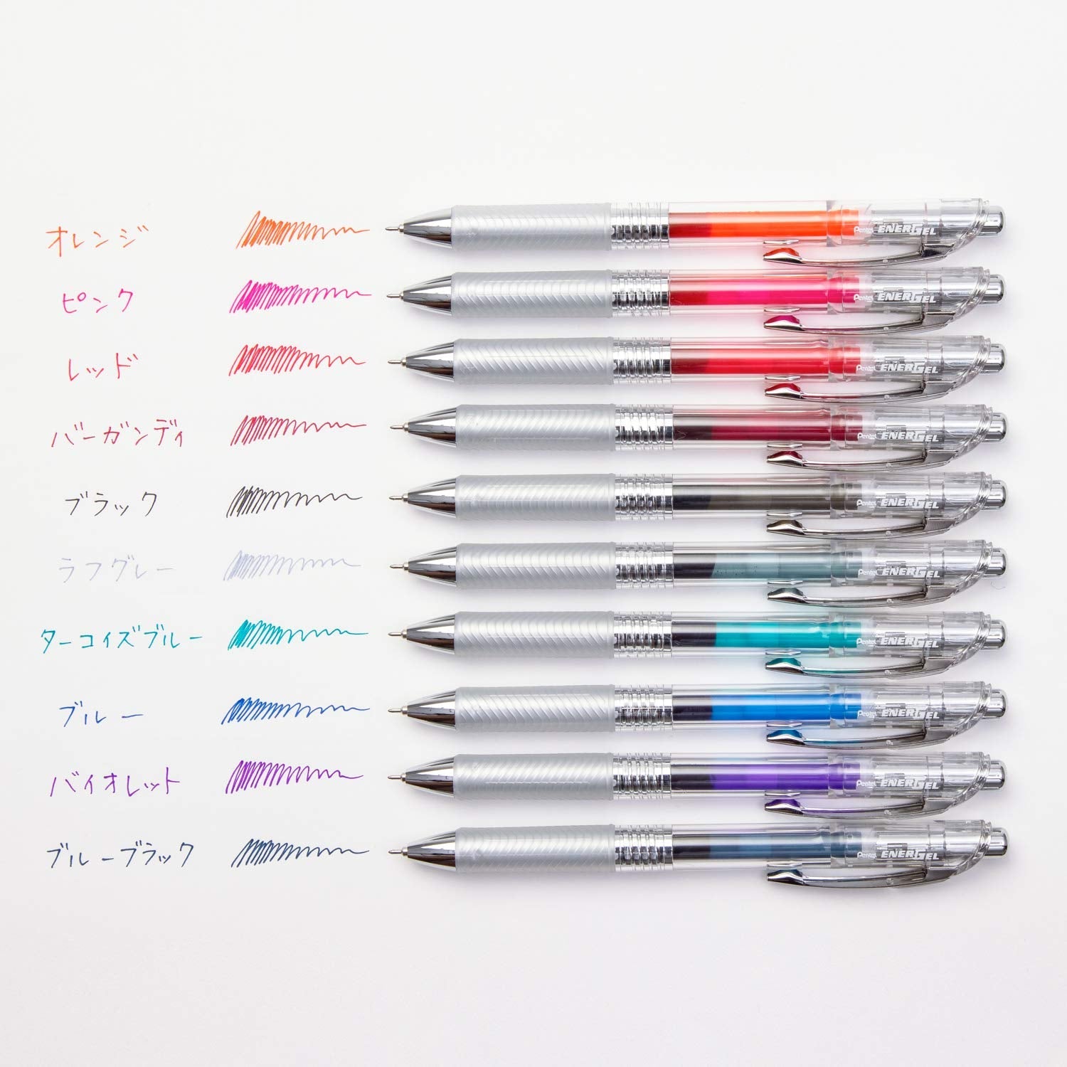 Pentel Energel Infree 0.5Mm Gel Ink Ballpoint Pen (10 Colors Made In Japan) Bln75Tl-10 - YOYO JAPAN