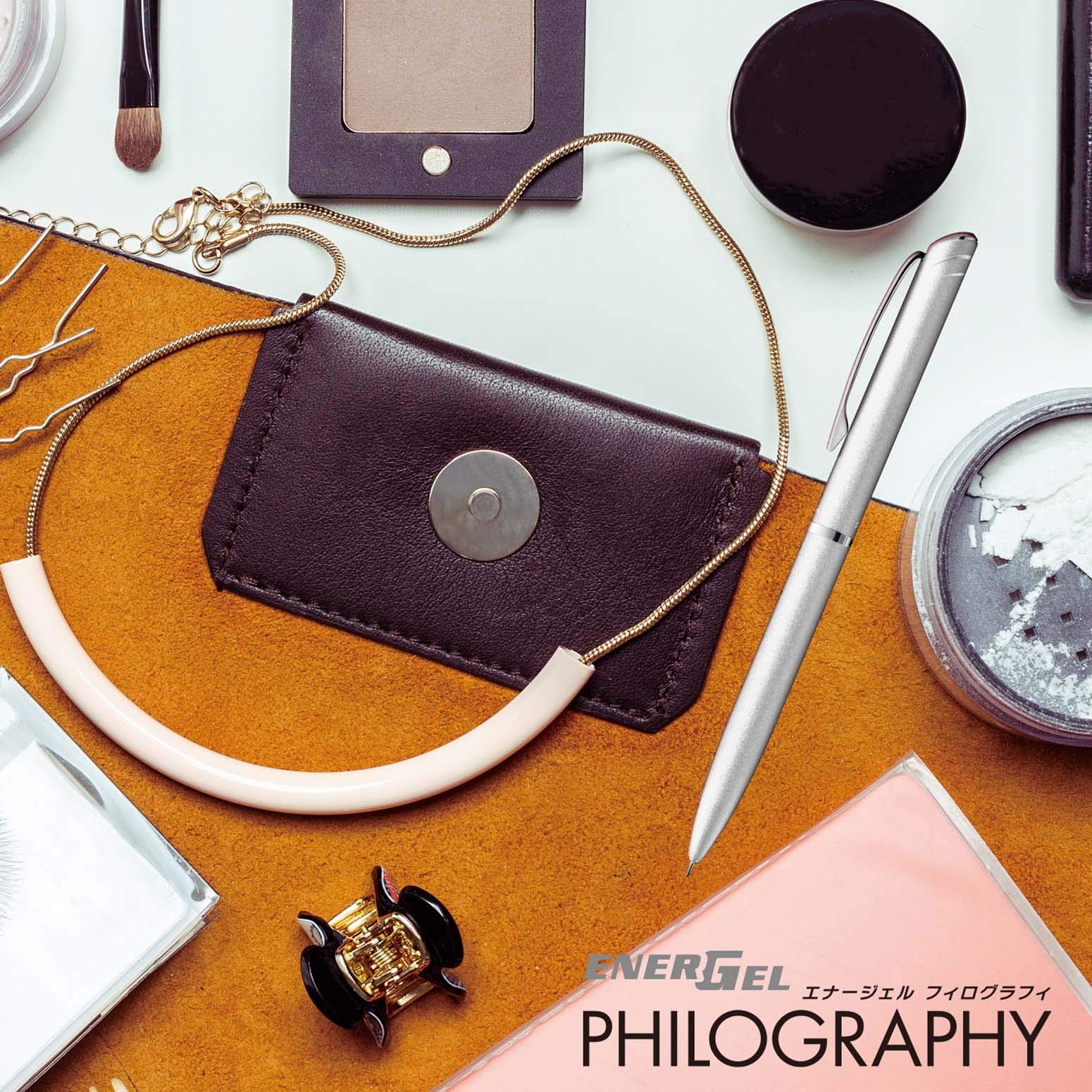 Pentel Energel Philography Ballpoint Pen Japan White Axis Bln2005W 05 - YOYO JAPAN