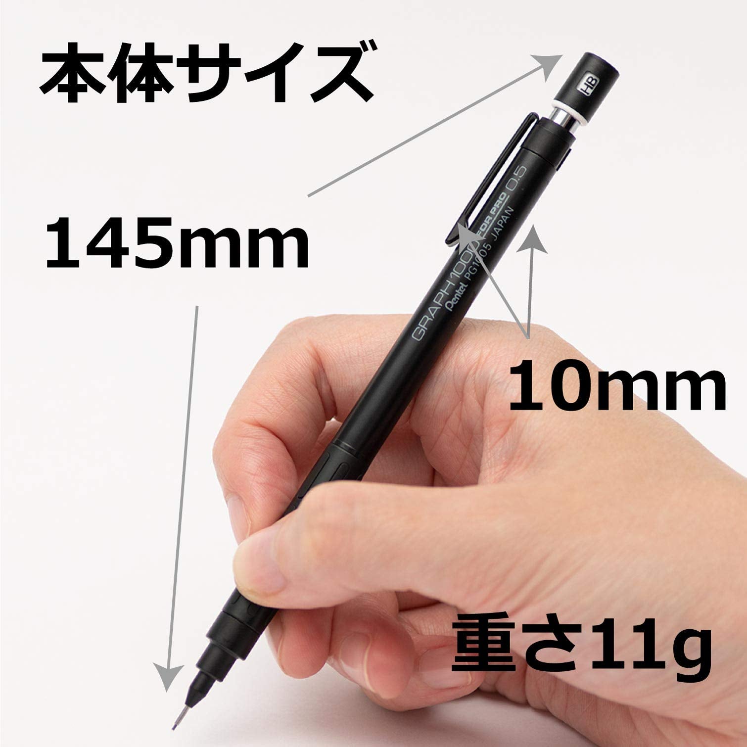 Pentel Graph 1000 Forpro Mechanical Pencil 0.5mm Precision Writing Instrument - YOYO JAPAN