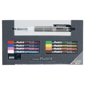 Pentel Multi 8 Set with 8 Color Leads - Perfect for Artists and Designers - YOYO JAPAN