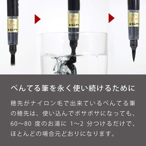 Pentel Portable Brush Pen with Refillable Ink - Perfect for Artists on the Go - YOYO JAPAN