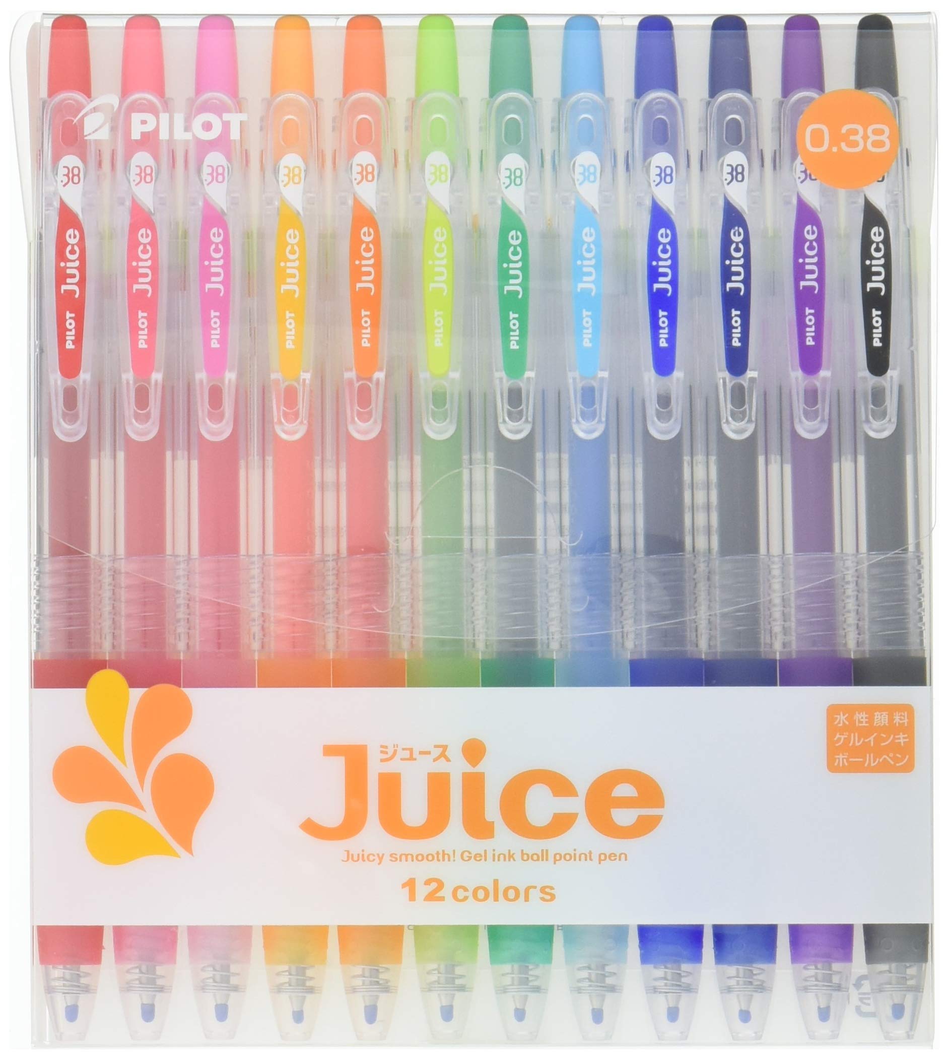 Pilot Juice Gel Ink Ballpoint Pen 0.38mm 12-Color Set - YOYO JAPAN