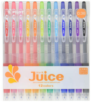 Pilot Juice Gel Ink Ballpoint Pen 0.38mm 12-Color Set - YOYO JAPAN