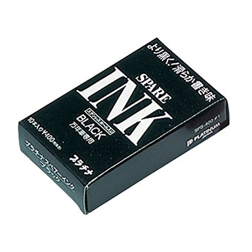 Platinum Fountain Pen Desk Pen Set Of 3 From Japan - Cartridge Ink Black Spsq-400#1 - YOYO JAPAN