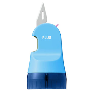 Plus Japan Cardboard Cutter Roller Keshipon Box Opener Marine Blue Disposable 40-980 Is-580Cm - YOYO JAPAN